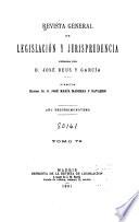 Revista general de legislación y jurisprudencia