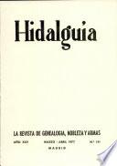 Revista Hidalguía número 141. Año 1977