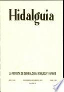 Revista Hidalguía número 289. Año 2001