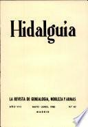 Revista Hidalguía número 40. Año 1960