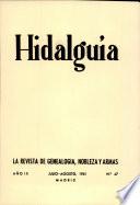 Revista Hidalguía número 47. Año 1961