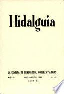 Revista Hidalguía número 59. Año 1963