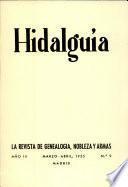 Revista Hidalguía número 9. Año 1955