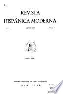 Revista hispánica moderna