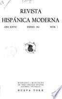 Revista hispánica moderna