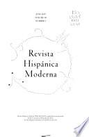 Revista hispánica moderna