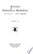 Revista hispánica moderna