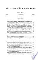 Revista hispánica moderna