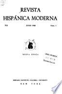 Revista hispánica moderna