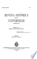 Revista histórica de la Universidad