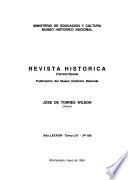 Revista histórica de la Universidad