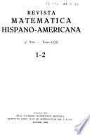 Revista matemática hispano-americana
