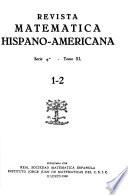 Revista matemática hispano-americana