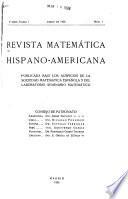 Revista matemática hispano-americana