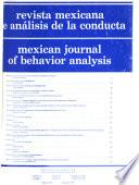 Revista mexicana de análisis de la conducta