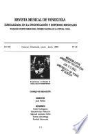 Revista musical de Venezuela
