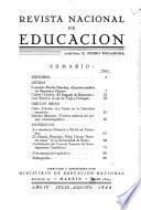 Revista nacional de educación. Julio-Agosto 1944