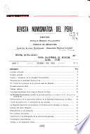 Revista numismatica del Peru