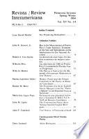 Revista/review Interamericana