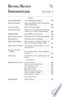 Revista/review Interamericana