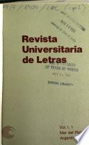 Revista universitaria de letras