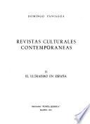Revistas culturales contemporáneas: El ultraismo en España