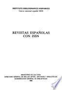 Revistas españolas con ISSN