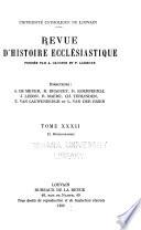 Revue d'histoire ecclésiastique