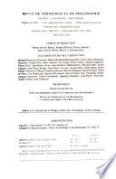 Revue de théologie et de philosophie