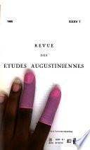 Revue des études augustiniennes