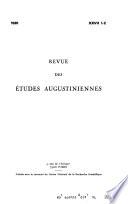 Revue des études augustiniennes