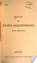 Revue des études augustiniennes