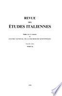 Revue des études italiennes