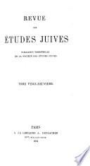 Revue des études juives