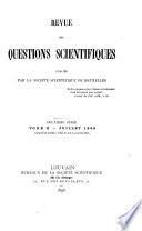 Revue des questions scientifiques
