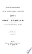Revue des travaux scientifiques