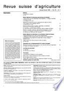 Revue suisse d'agriculture