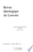 Revue théologique de Louvain