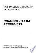 Ricardo Palma, periodista