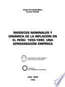 Rigideces nominales y dinámica de la inflación en el Perú, 1950-1990