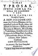Rimas y prosas, junto con la fabula de Leandro y Ero