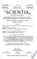 Rivista di scienza, Scientia