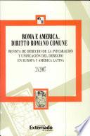 Roma e America, diritto romano comune