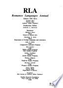 Romance Languages Annual
