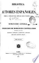 Romancero general ó colección de romances castellanos anteriores al siglo XVIII: (XII, 736 p.)