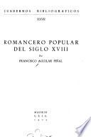Romancero popular del siglo XVIII.