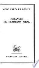 Romances de tradición oral