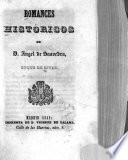 Romances históricos de D. Angel de Saavedra