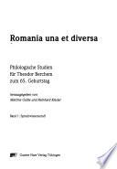 Romania una et diversa