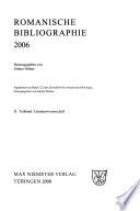 Romanische Bibliographie